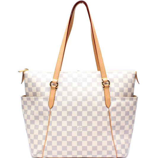 Louis Vuitton Totally Azur MM Damier Handbag Azur 12
