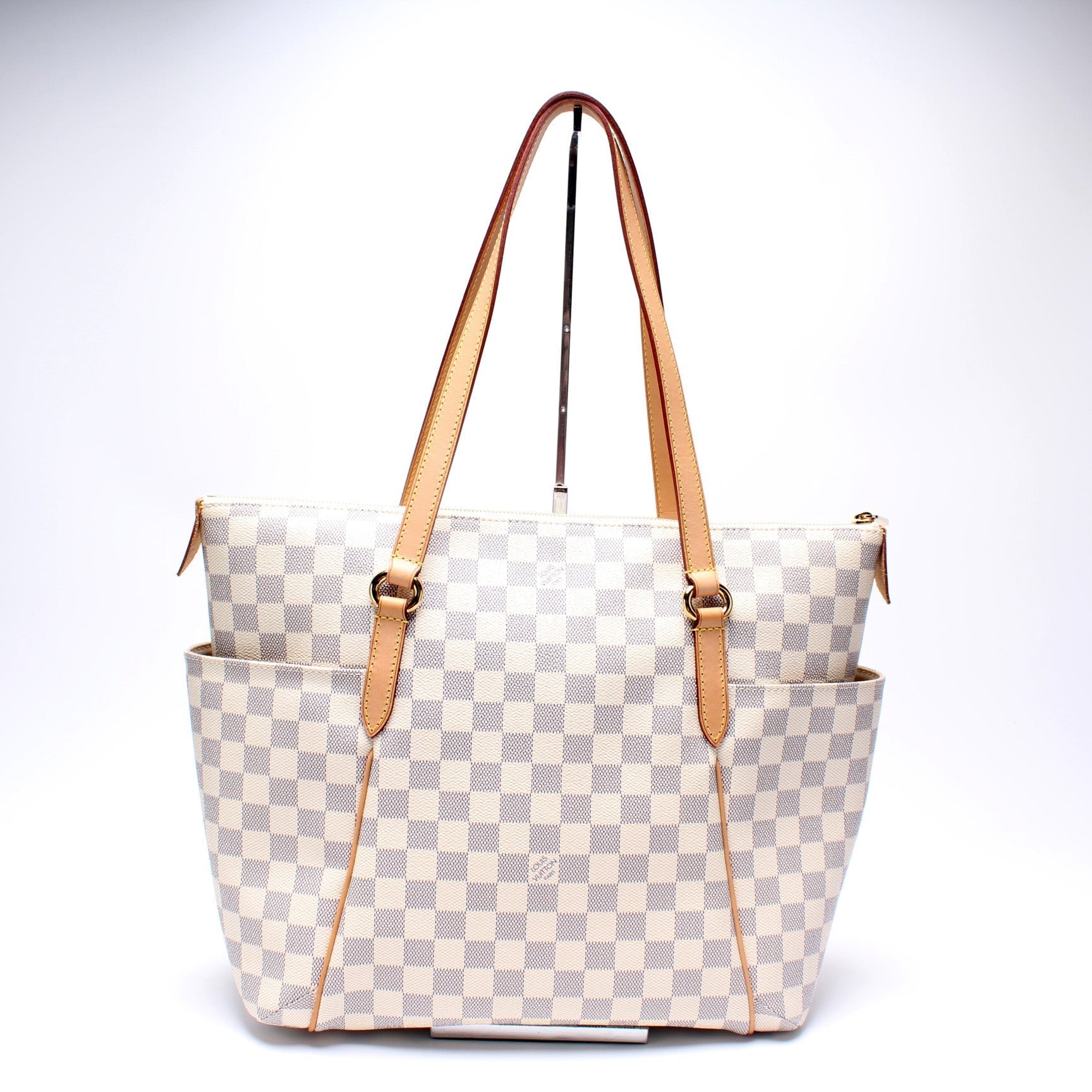 Louis Vuitton Totally Azur MM Damier Handbag Azur 12