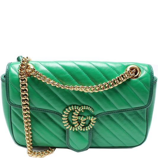 Gucci Marmont Torchon Small Flap Shoulder Bag Flap 1