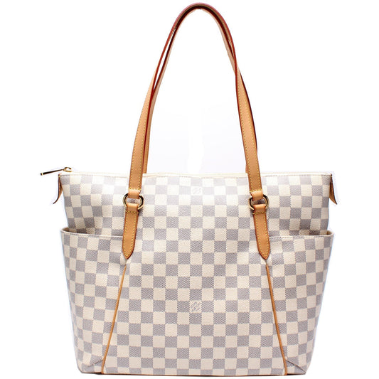 Louis Vuitton Totally Azur MM Damier Handbag Azur 9