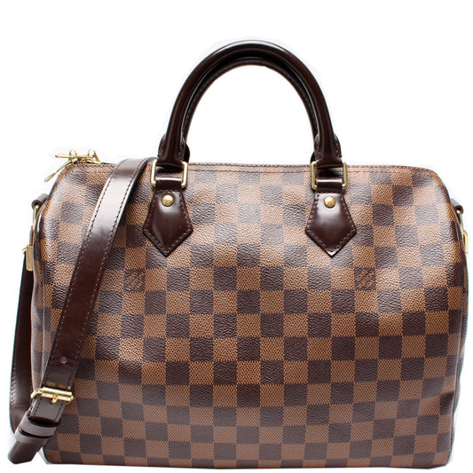 Louis Vuitton Speedy 30 Bandouliere Ebene Damier Handbag Ebene 23