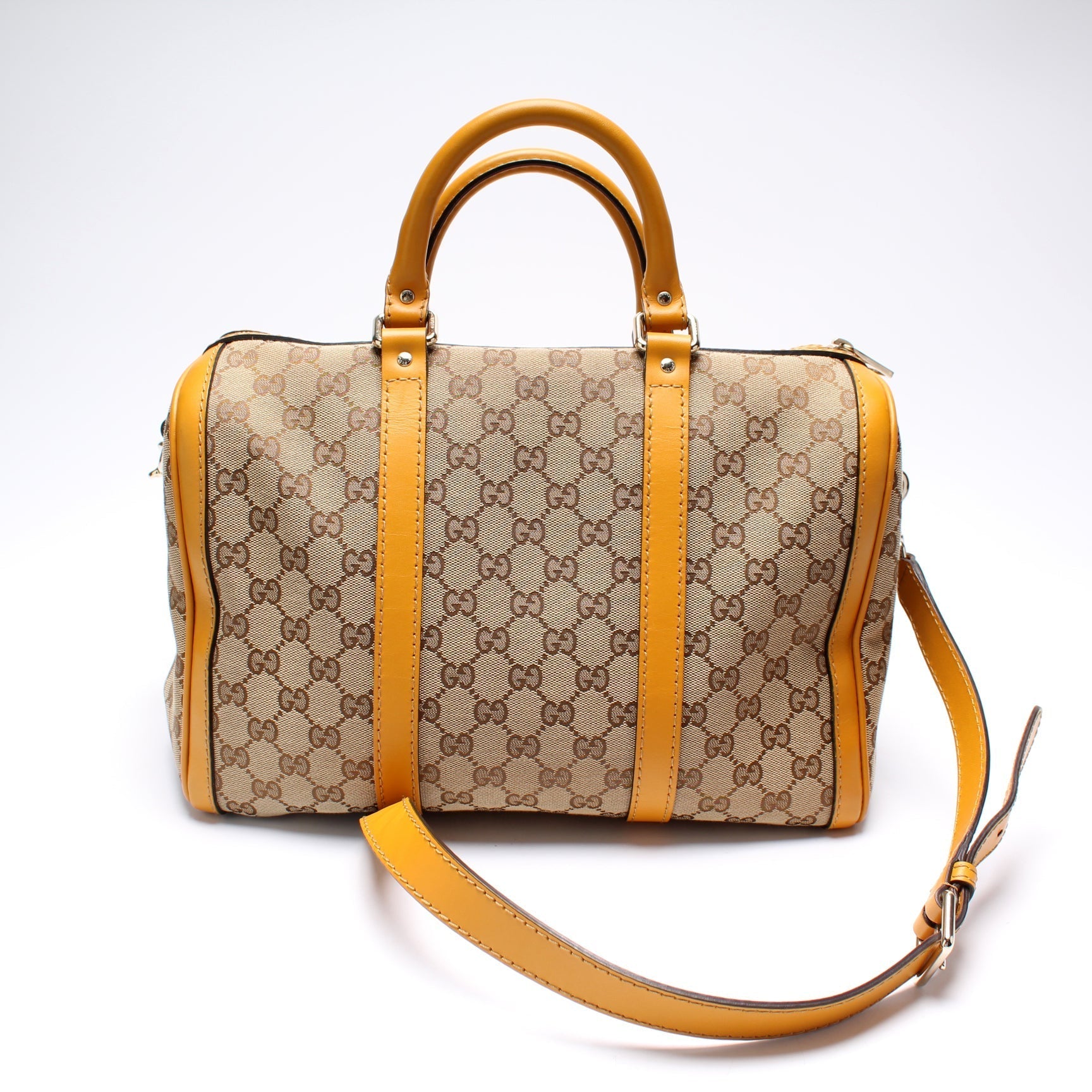Gucci Boston Canvas Handbag