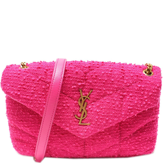 YSL Saint Laurent Saint Laurent Puffer Toy Tweed Bag Travel Bag