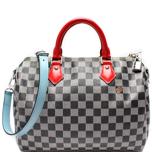 Louis Vuitton Speedy 30 Bandouliere Special Edit Colored Damier Handbag