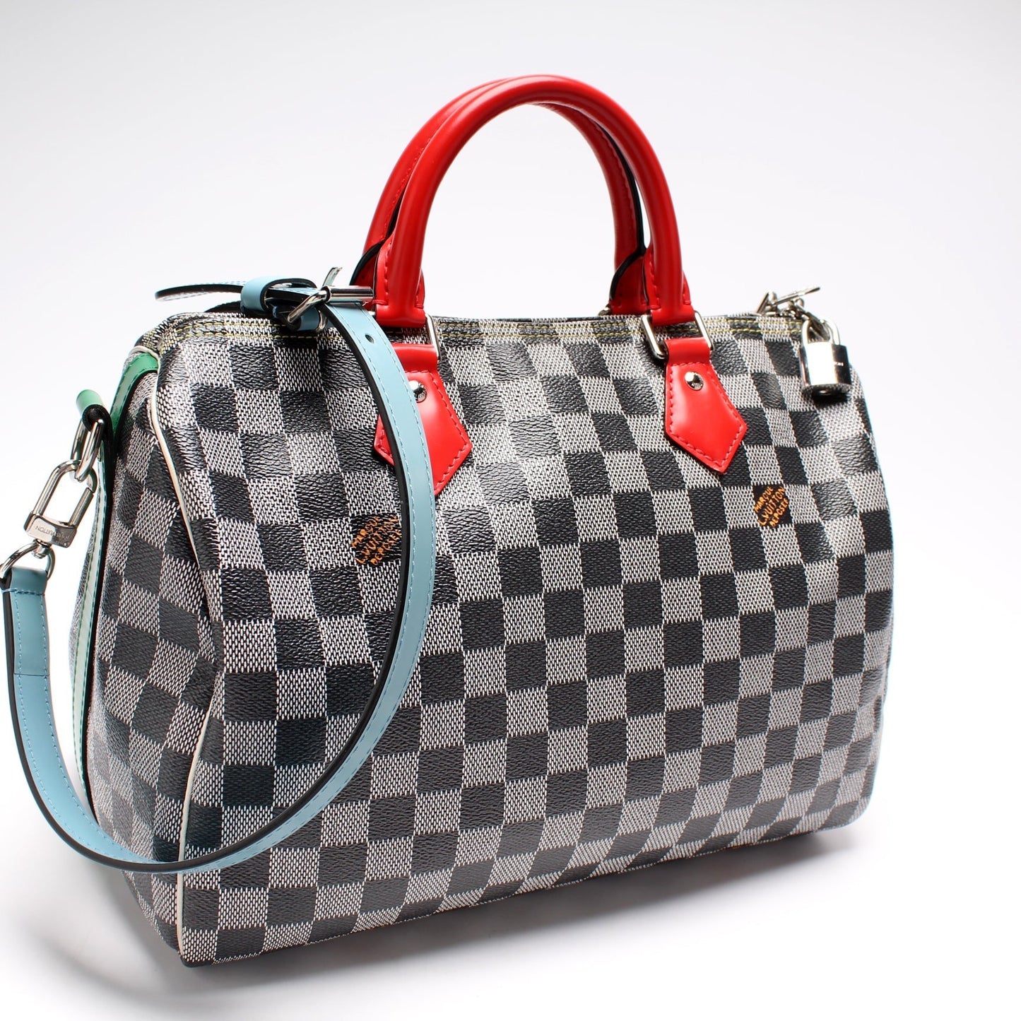 Louis Vuitton Speedy 30 Bandouliere Special Edit Colored Damier Handbag