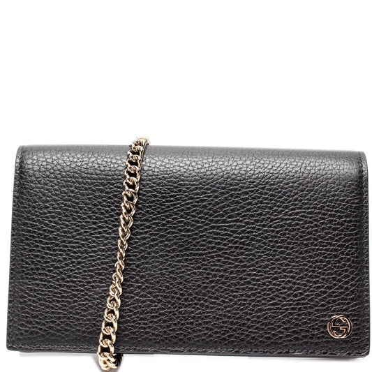 Gucci Interlocking GG Chain Wallet Case