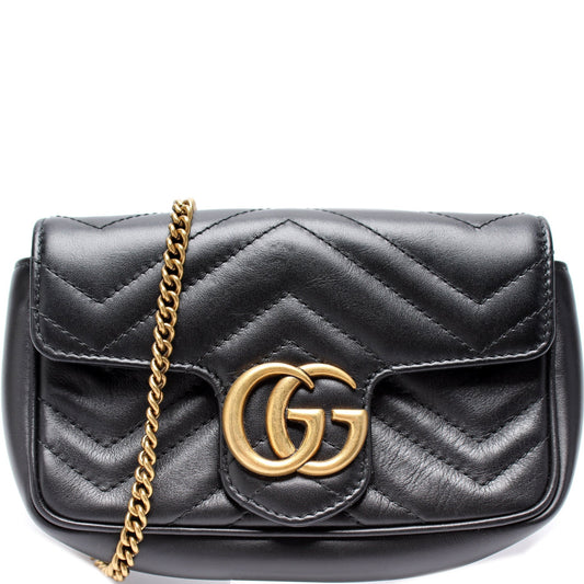 Gucci Marmont Super Mini Flap Travel Bag Flap 5