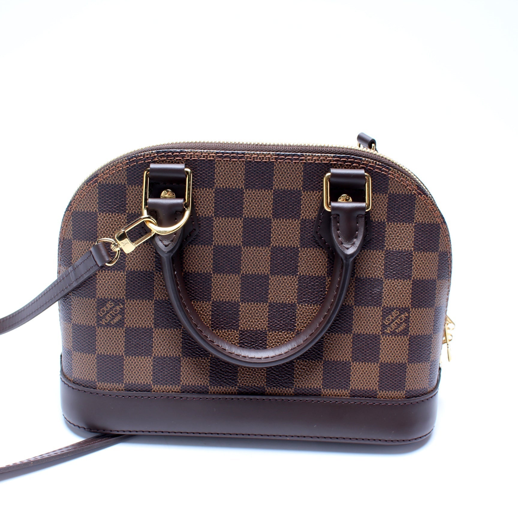 Louis Vuitton Alma BB Ebene Damier Handbag Ebene 13