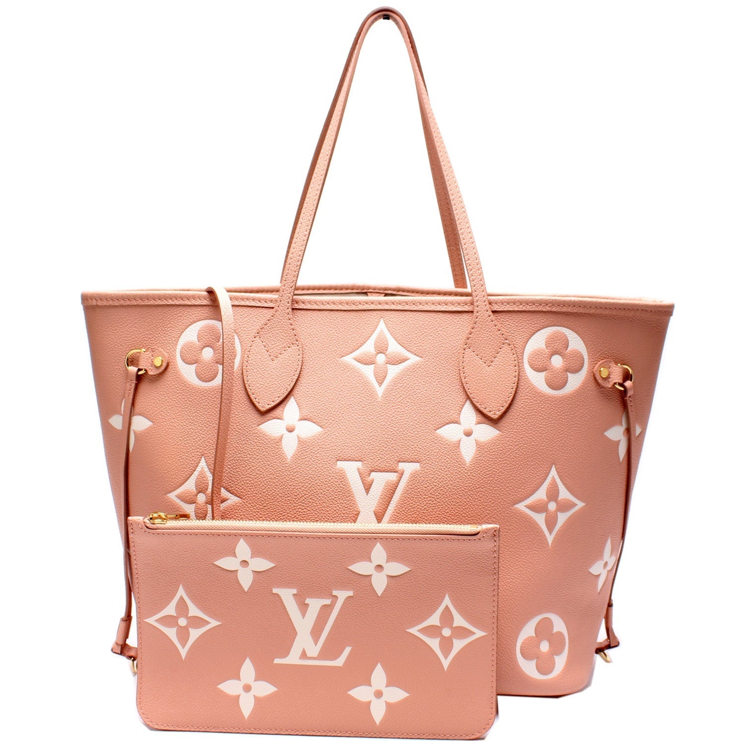 Louis Vuitton Neverfull w MM Bicolor Empreinte Wallet Case