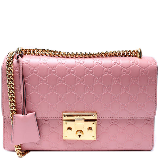 Gucci Padlock GG Leather Medium Travel Bag