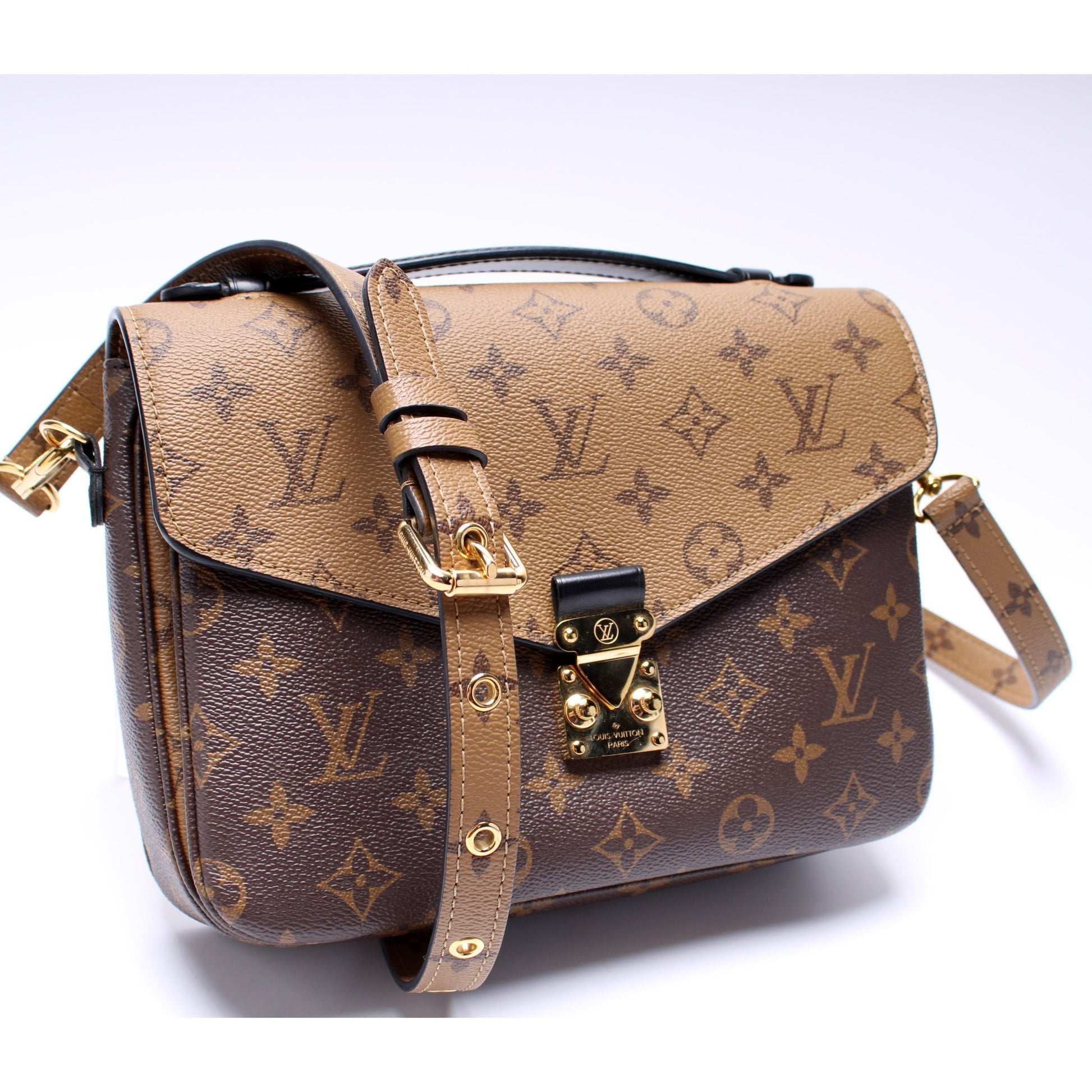 Louis Vuitton Pochette Metis Reverse Monogram Clutch Bag Monogram 10