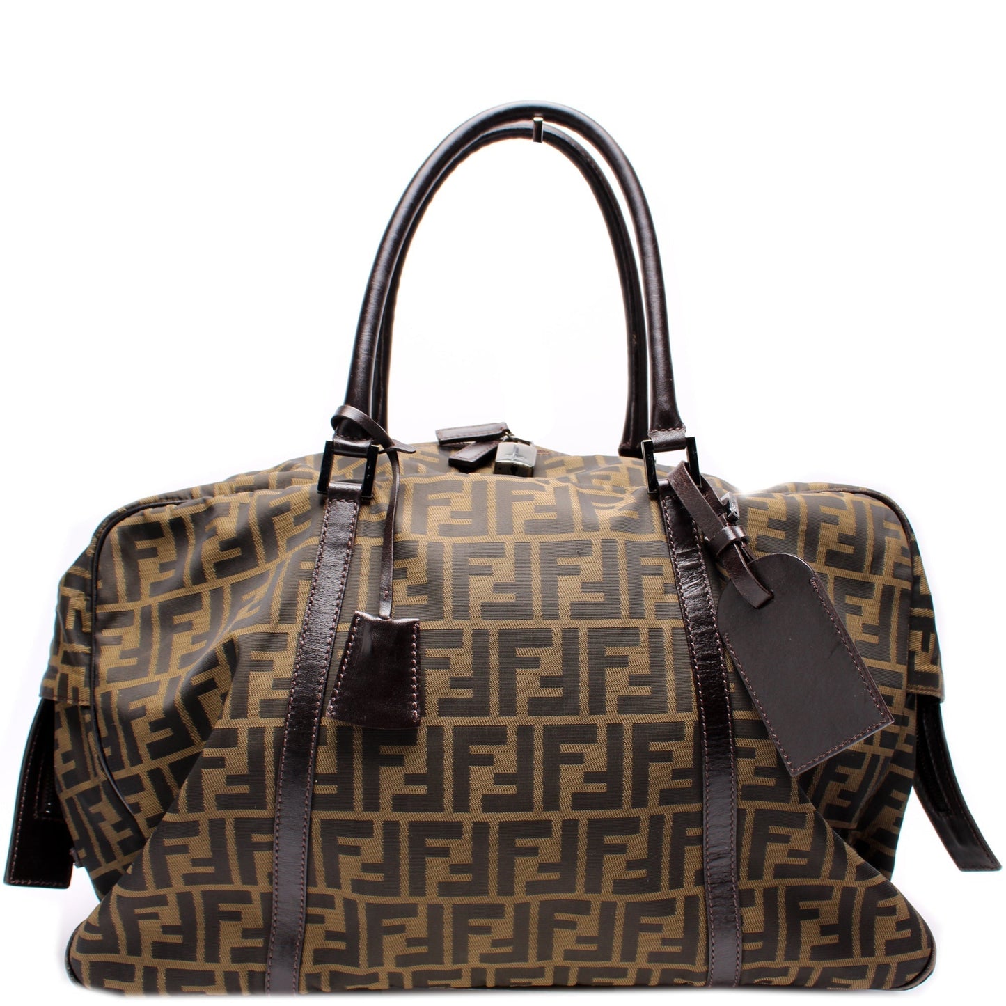 Fendi 7Vs002 Zucca Duffle Bag Travel Bag