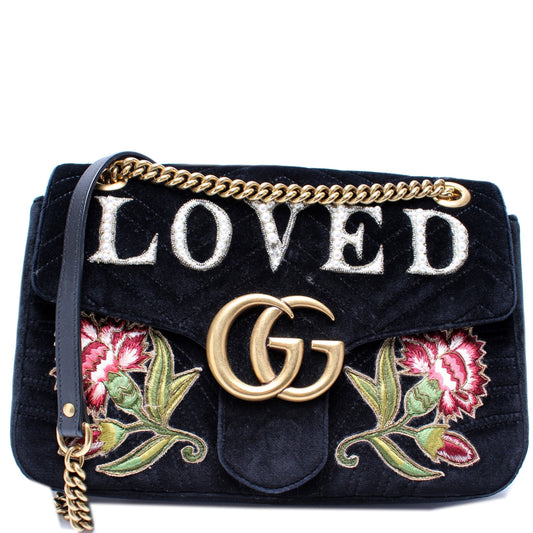 Gucci Marmont Velvet Loved Medium Shoulder Bag Medium 1