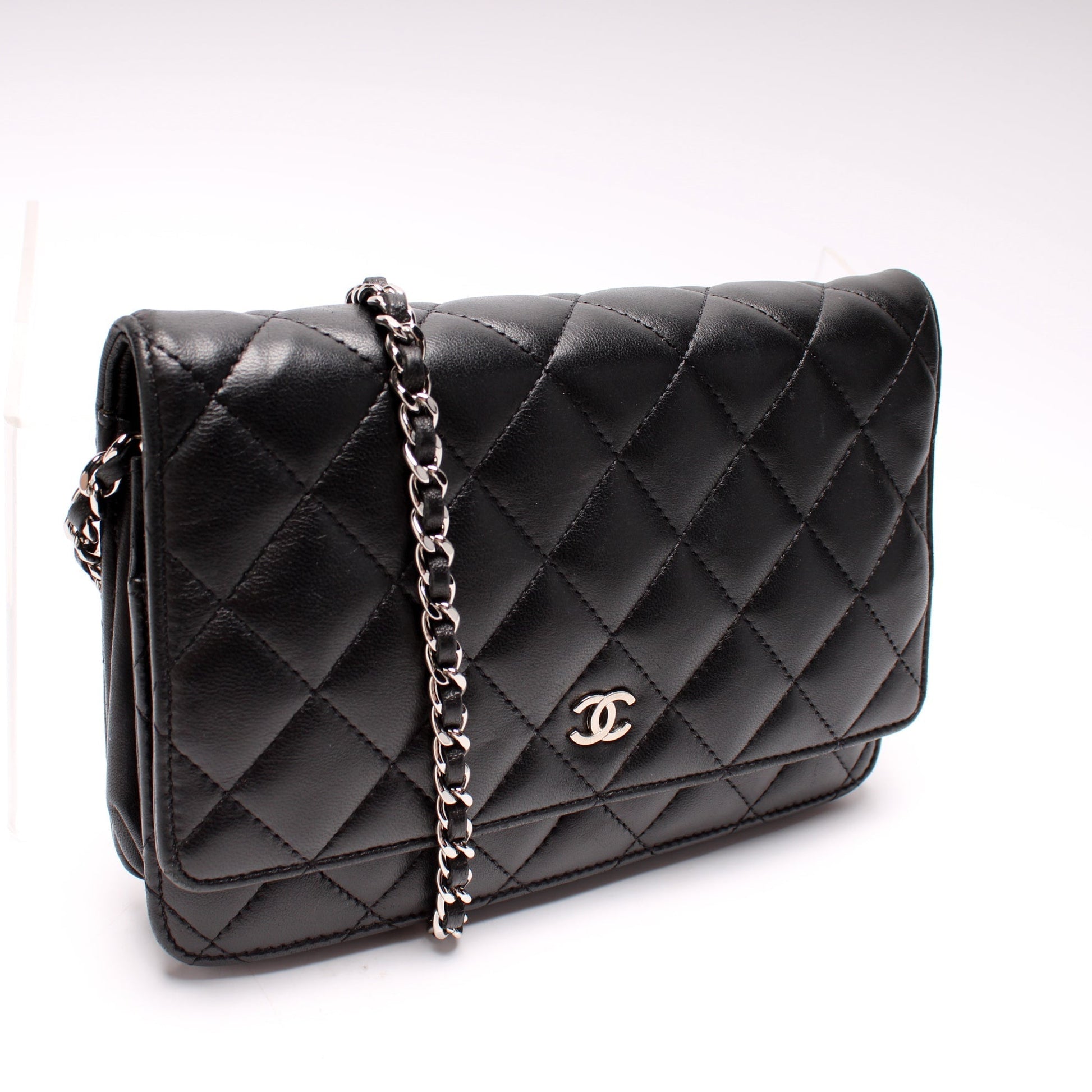 Chanel WOC Classic Quilted Lambskin Clutch Bag Lambskin 8