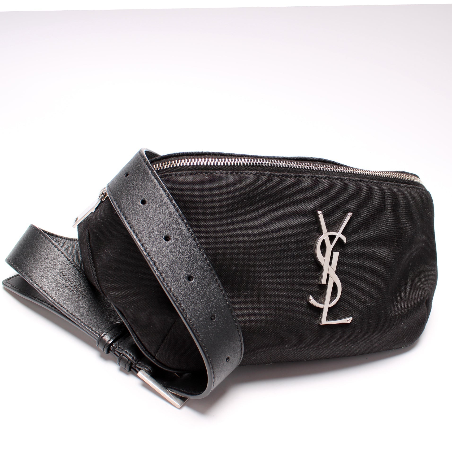 YSL Saint Laurent Cassandre Classic Belt Bag Canvas