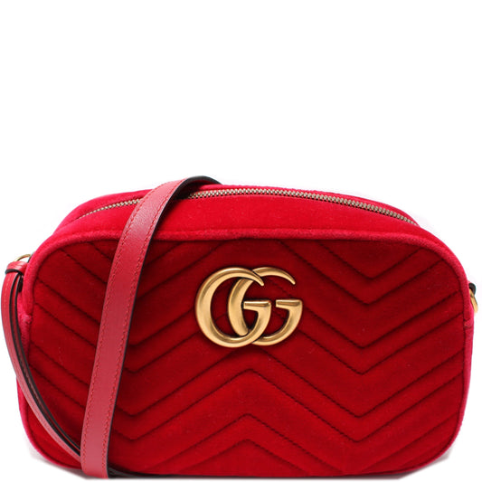 Gucci Marmont Velvet Camera Small Crossbody Bag Camera Bag