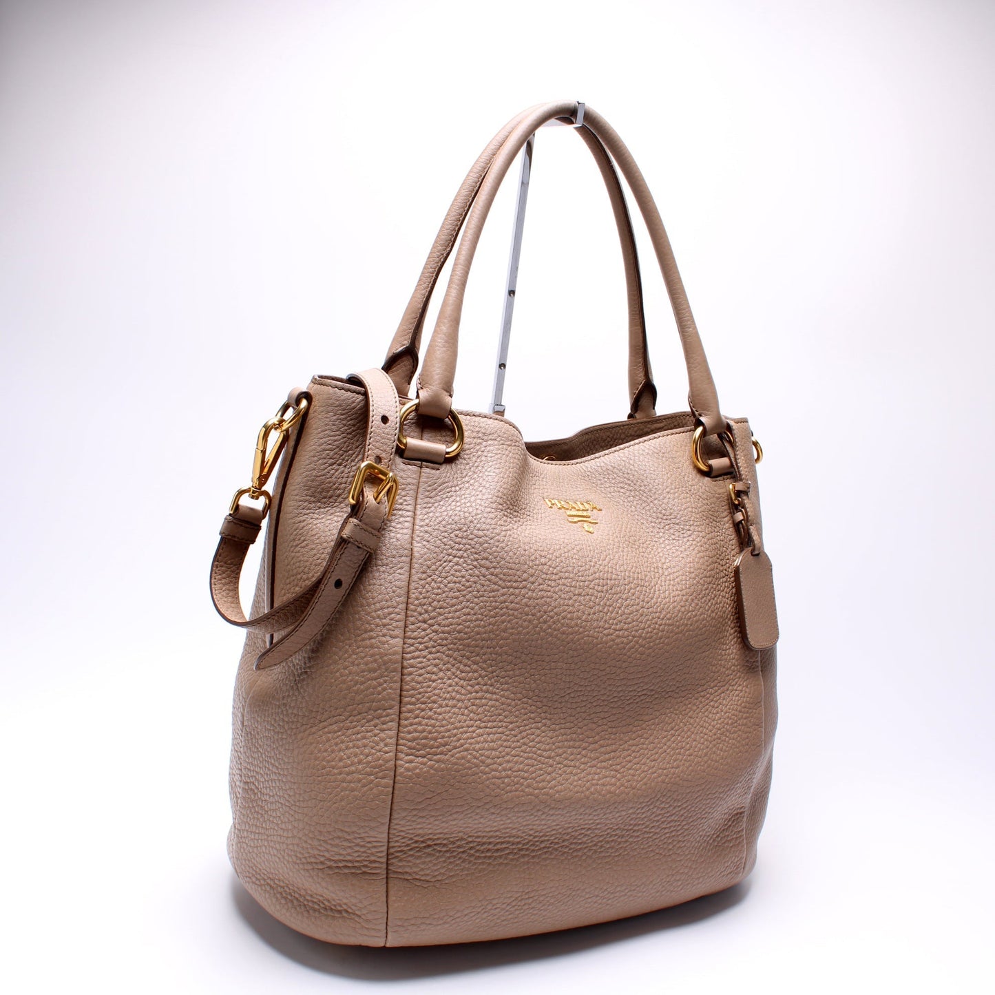 Prada Vitello Daino Sacca Manici Bag Travel Bag
