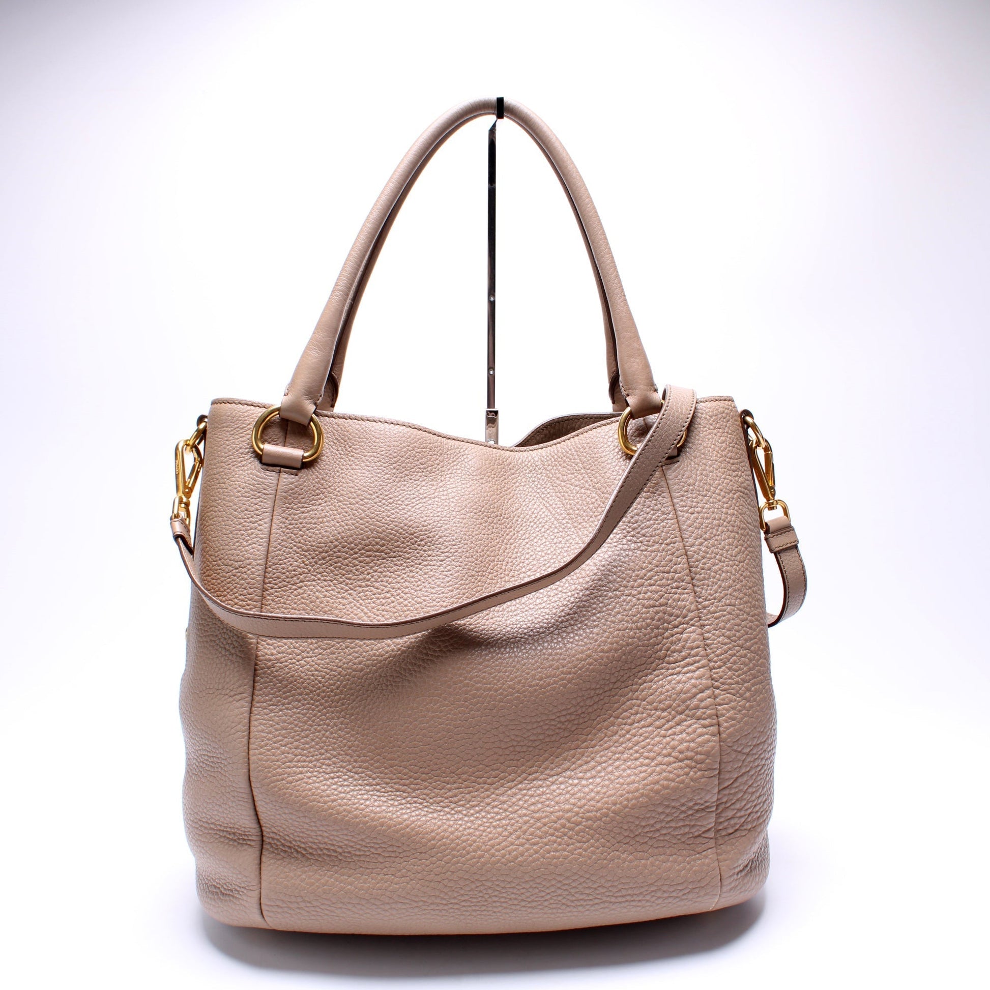 Prada Vitello Daino Sacca Manici Bag Travel Bag