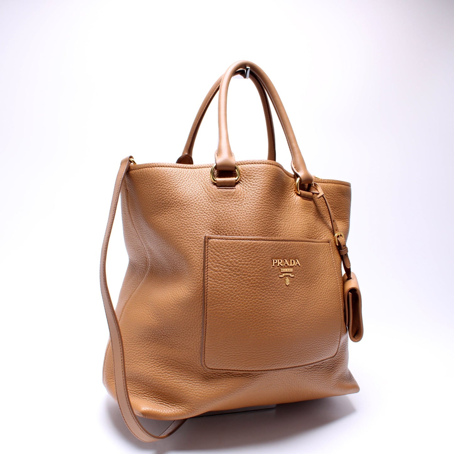 Prada Vitello Daino Pocket Tote Bag