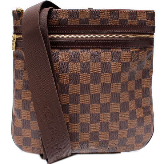 Louis Vuitton Pochette Bosphore Ebene Damier Clutch Bag Ebene 18