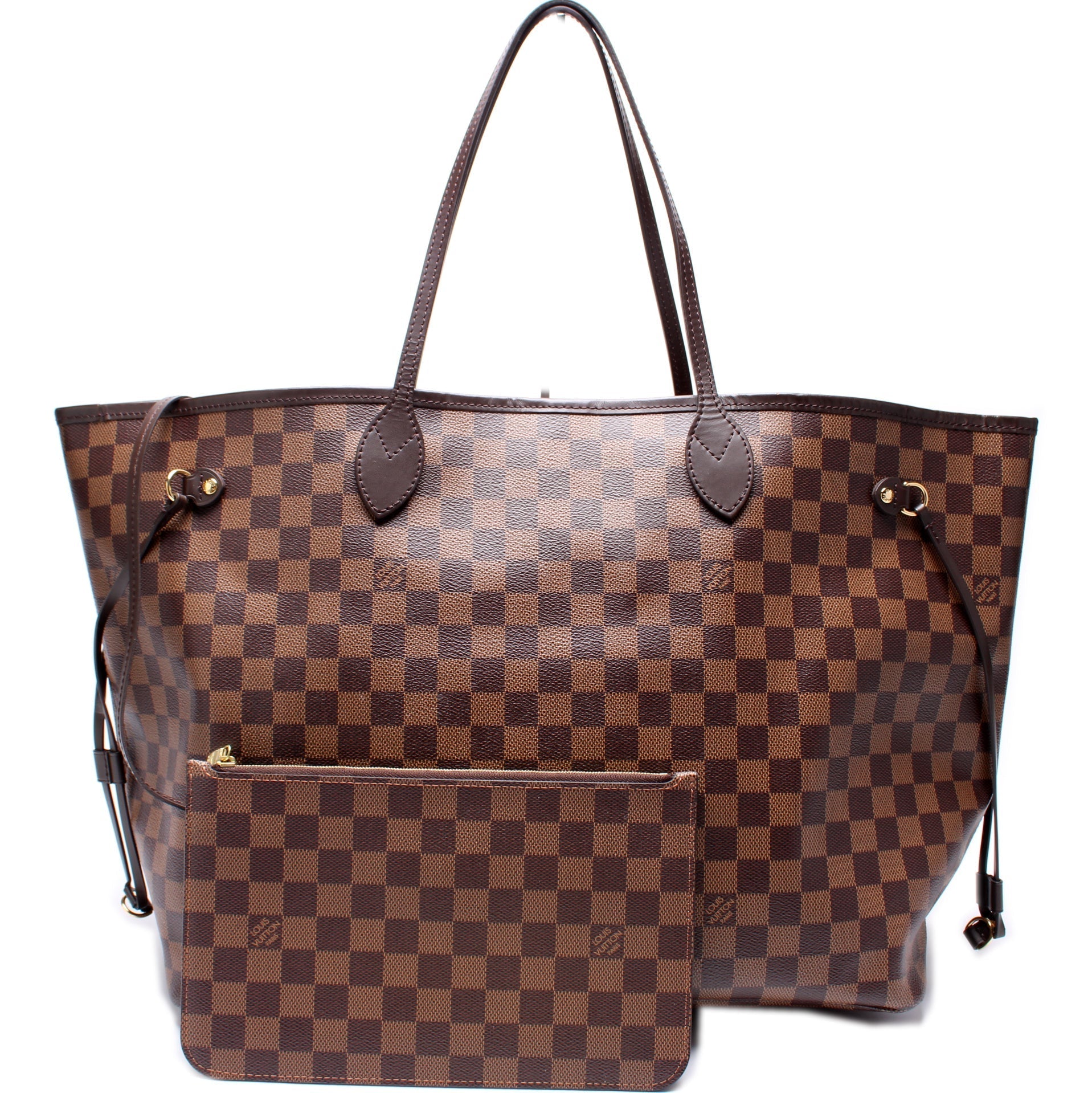 Louis Vuitton Neverfull GM W GM Ebene Damier Wallet Case