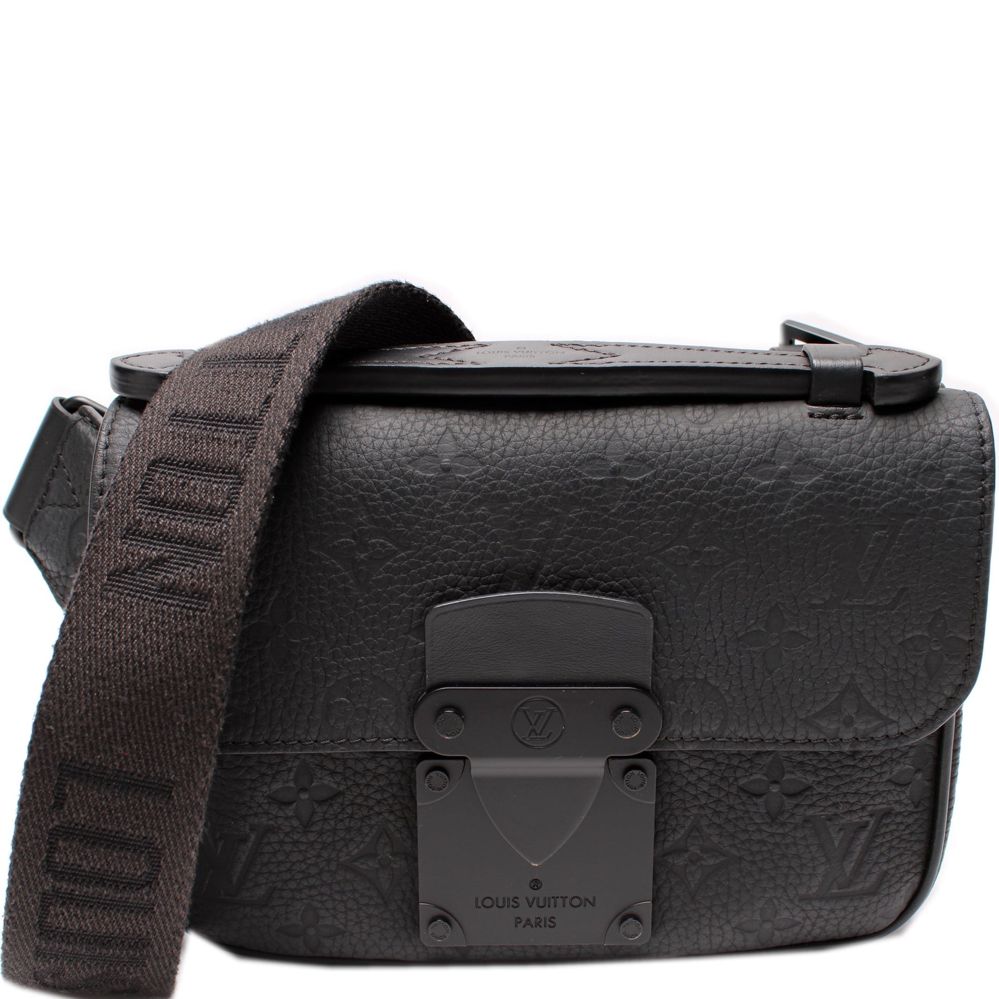 Louis Vuitton S Sling Taurillon Lock Leather Crossbody Bag