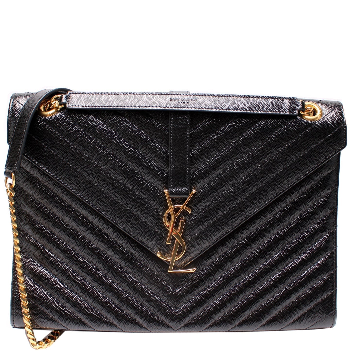 YSL Saint Laurent Envelope Chevron Bag Large Travel Bag Large Chevron 342027