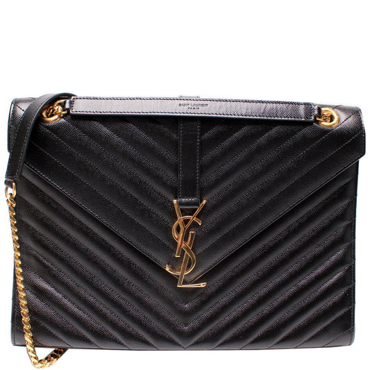 YSL Saint Laurent Envelope Chevron Bag Large Travel Bag Large Chevron 342027