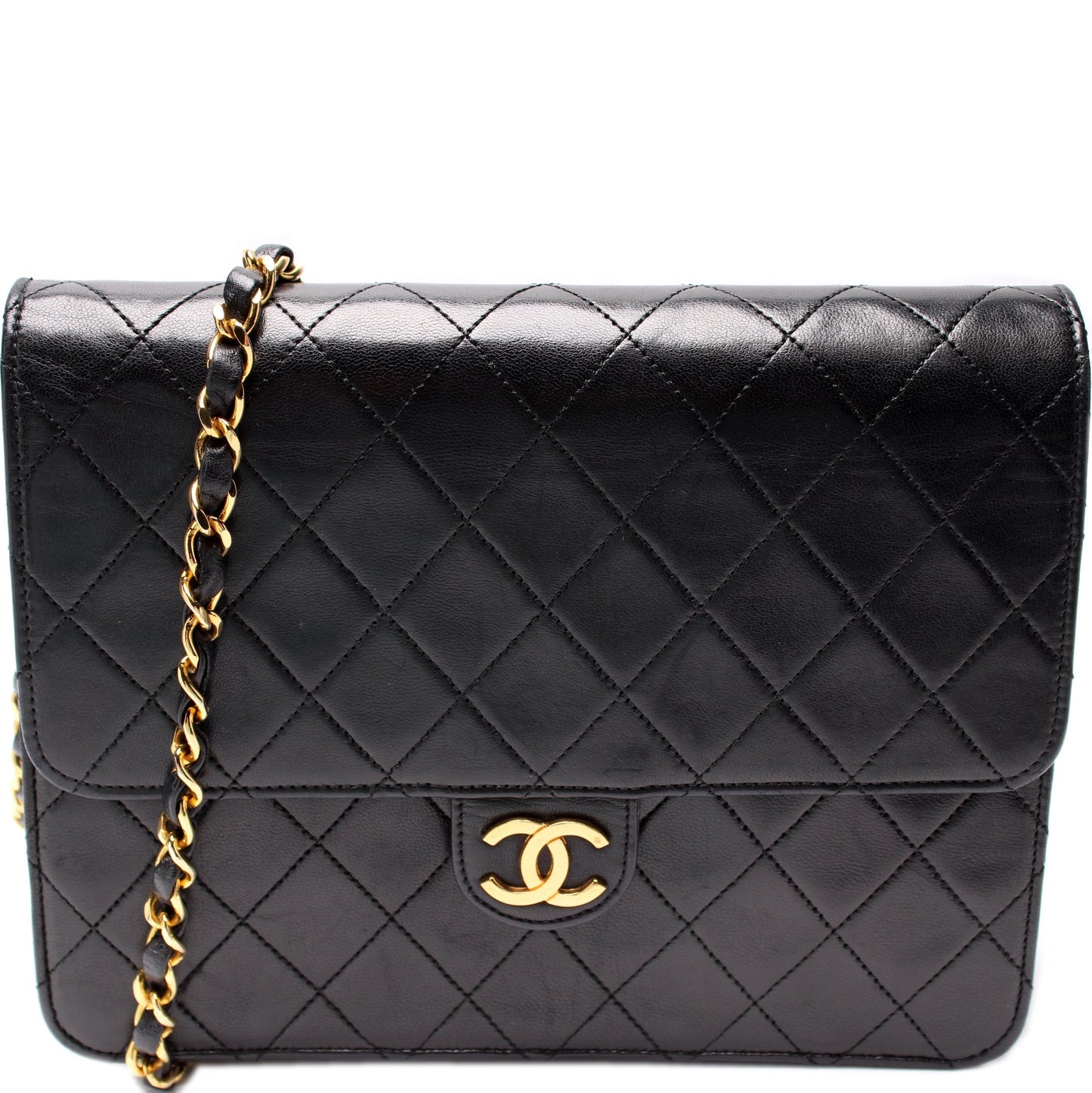 Chanel CC Snap Single Flap Lock Shoulder Bag