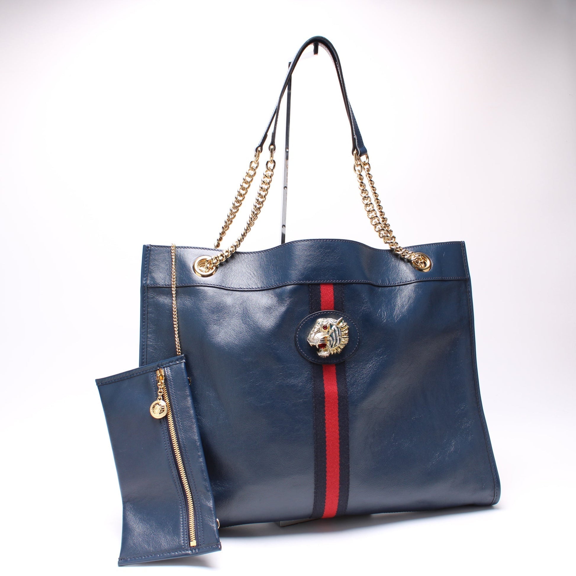 Gucci Rajah Leather Tote Bag Tote Leather