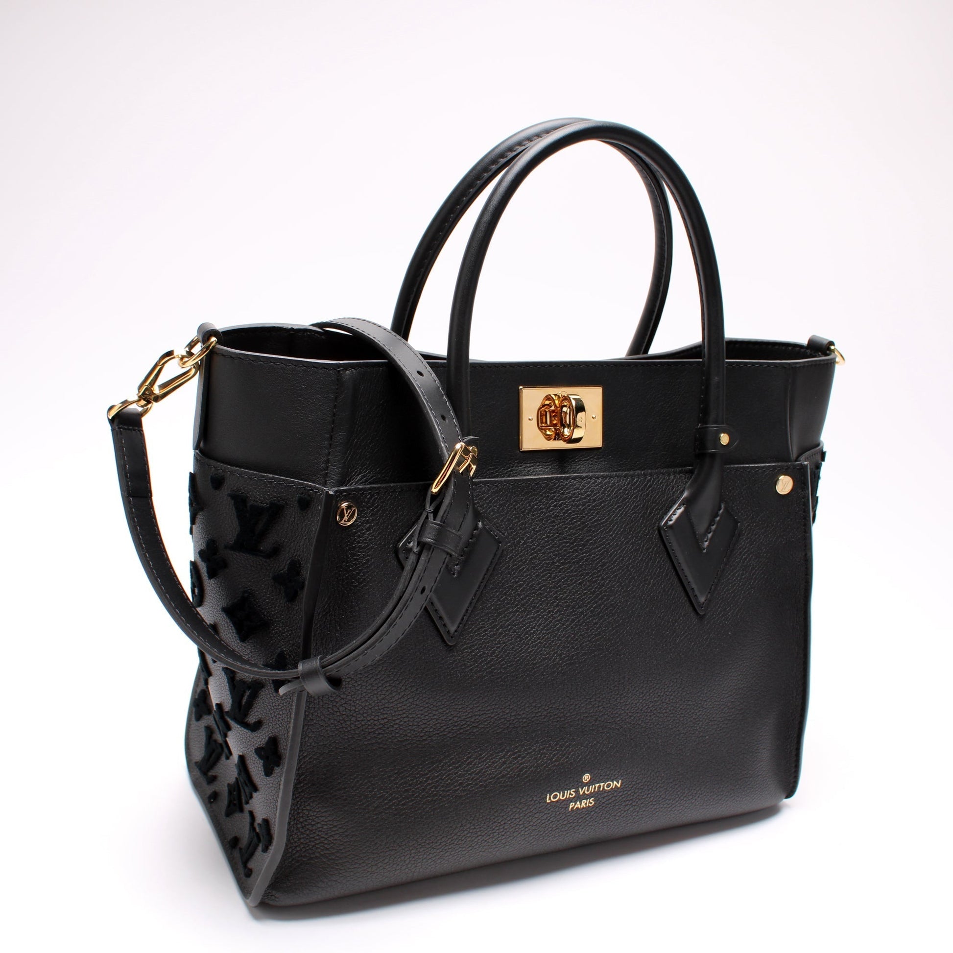 Louis Vuitton On My Side MM Calf Handbag