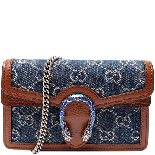 Gucci Dionysus GG Supreme Denim Mini Travel Bag