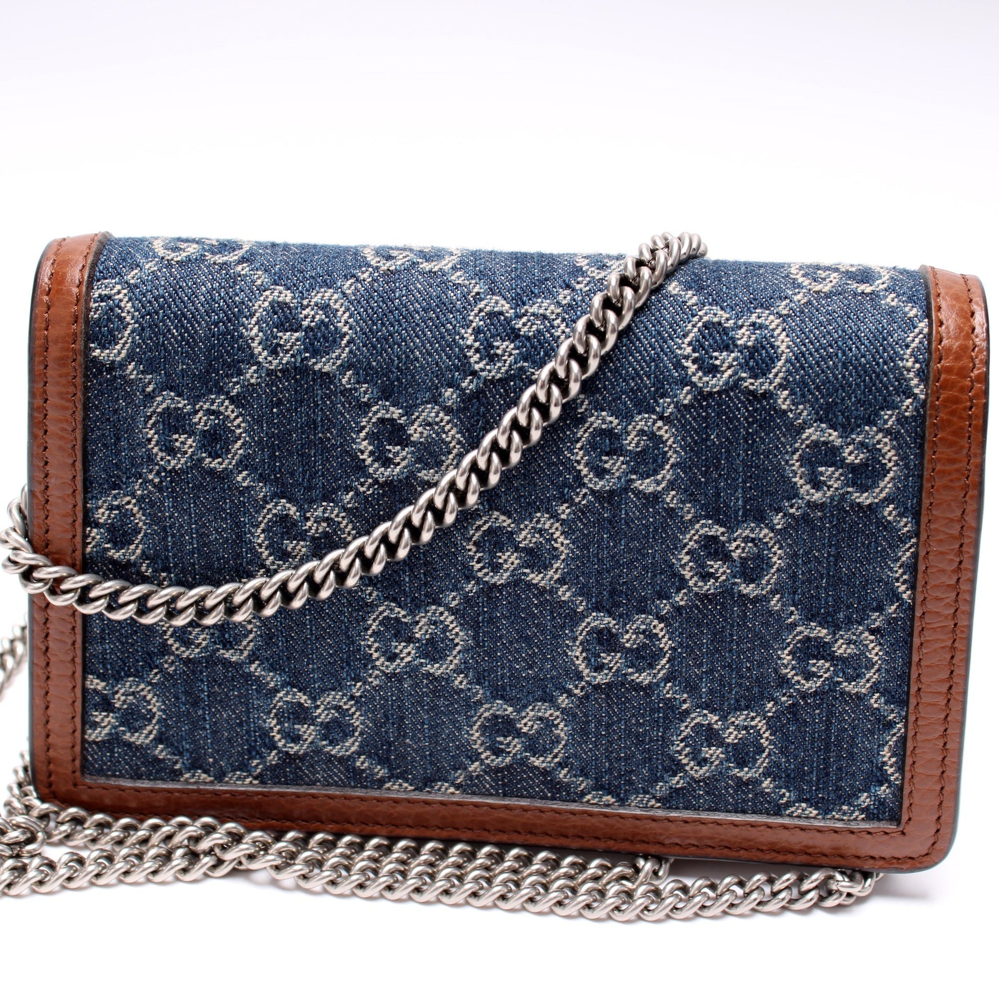 Gucci Dionysus GG Supreme Denim Mini Travel Bag