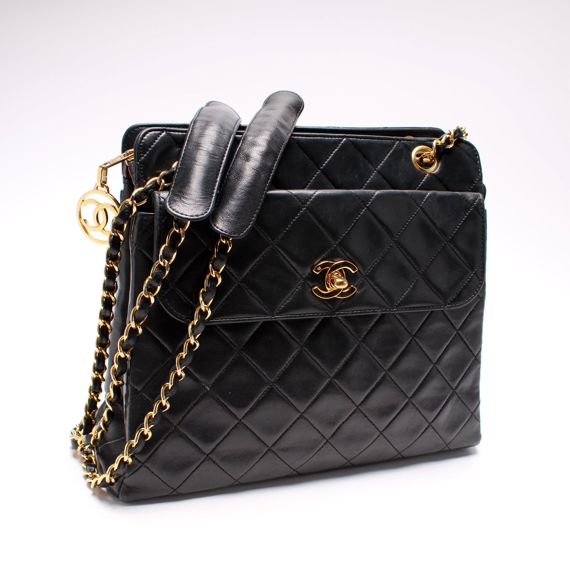 Chanel CC Front Pocket Lambskin 1M Shoulder Bag