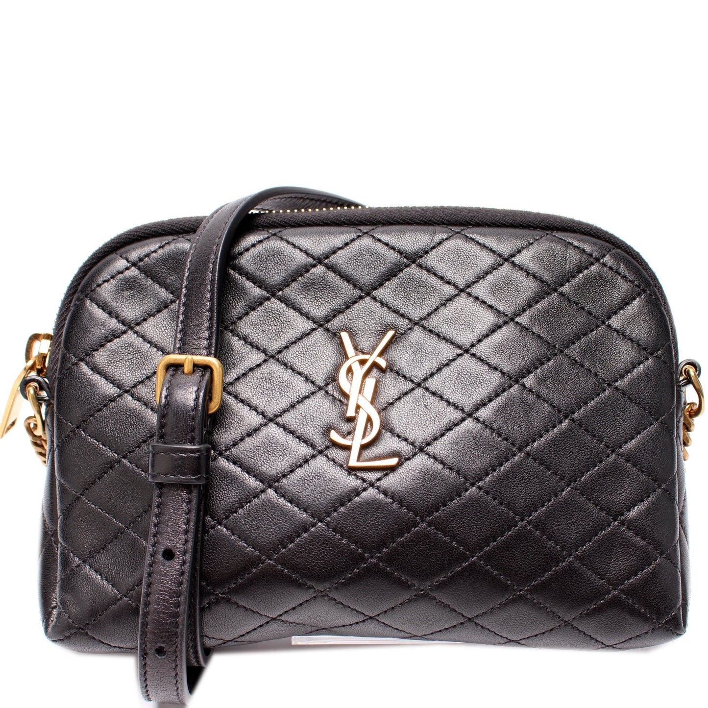 YSL Saint Laurent Saint Laurent Gaby Zip Pouch Lambskin Bag Quilted Travel Bag