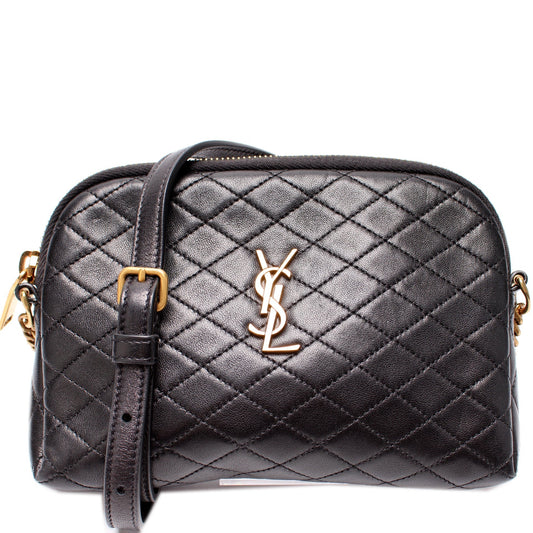 YSL Saint Laurent Saint Laurent Gaby Zip Pouch Lambskin Bag Quilted Travel Bag