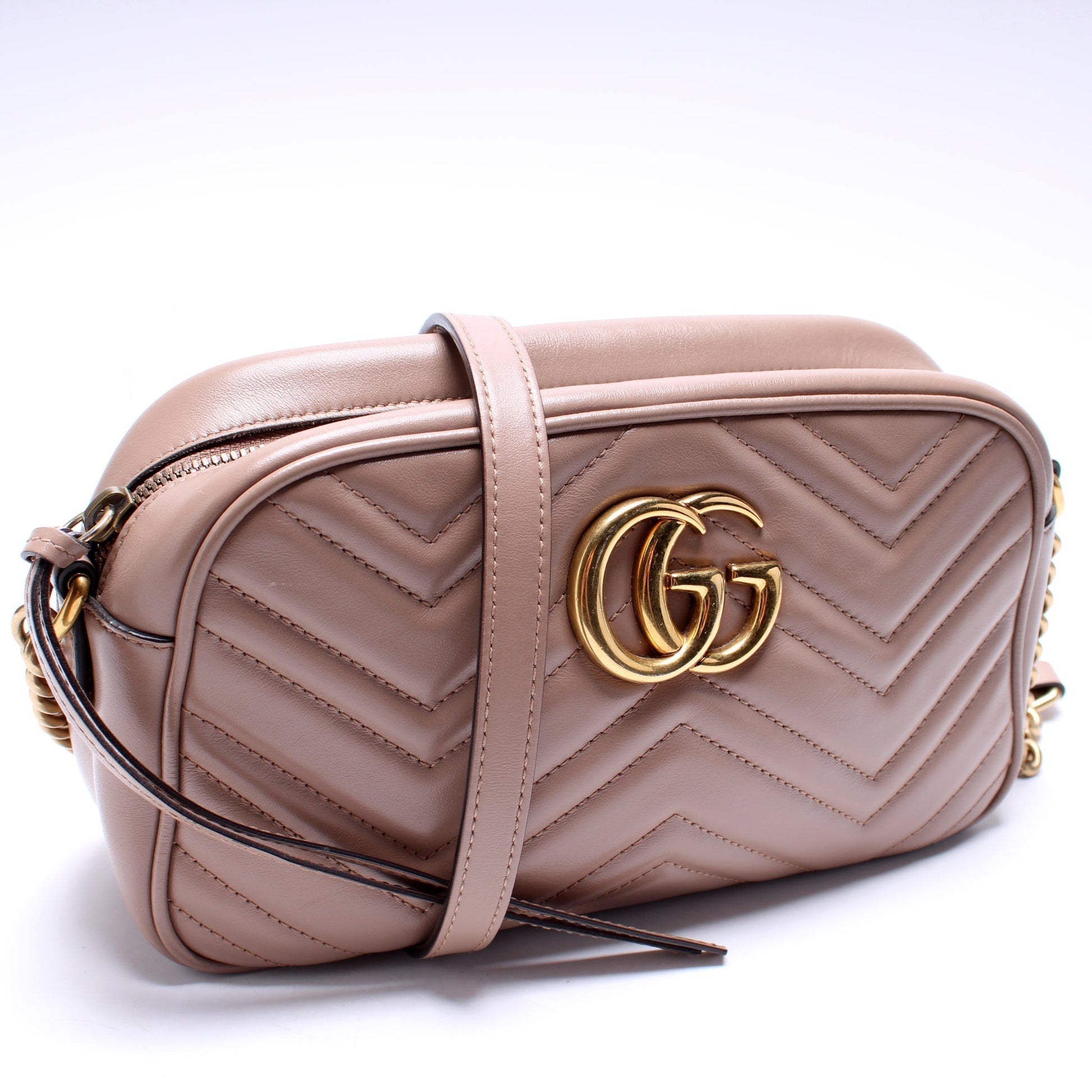 Gucci Marmont Camera Leather Small Handbag Bag 20