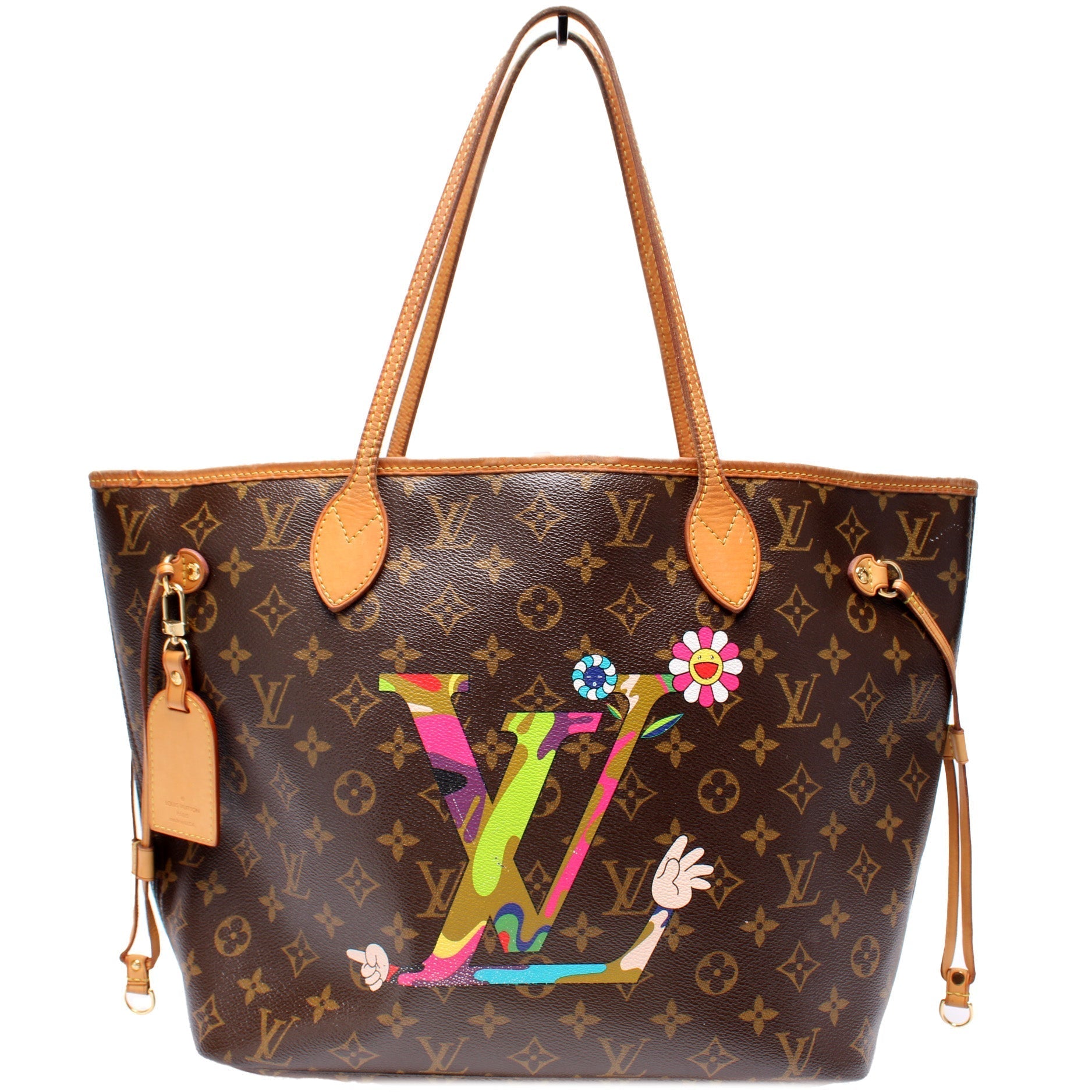 Louis Vuitton Neverfull MM Murakami Tote Bag