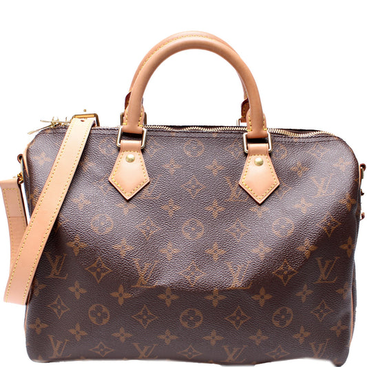 Louis Vuitton Speedy 30 Bandouliere Monogram Handbag Monogram 29