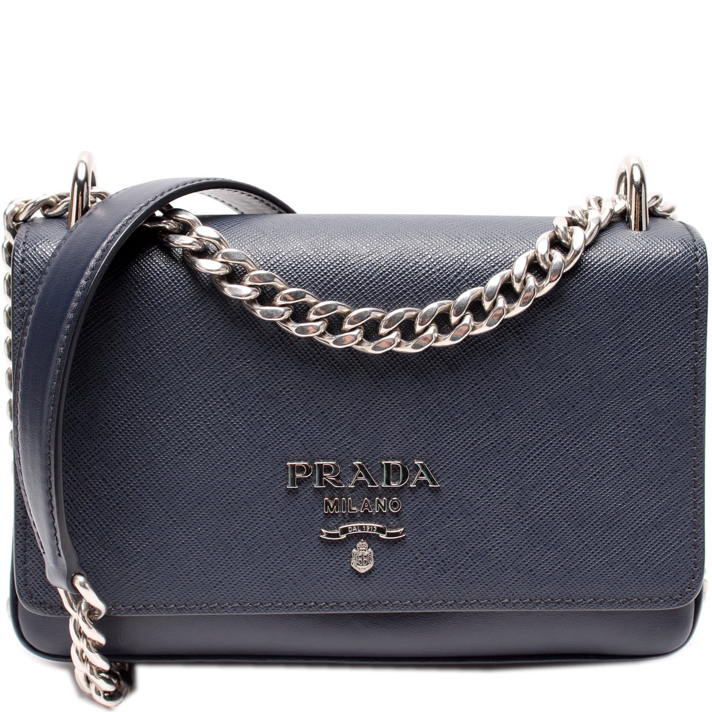 Prada Pattina Soft Calfskin And Saffiano Bag Travel Bag