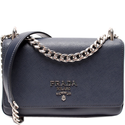 Prada Pattina Soft Calfskin And Saffiano Bag Travel Bag