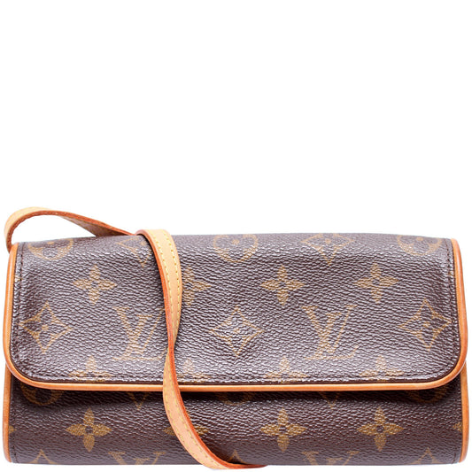 Louis Vuitton Pochette Twin PM Monogram Clutch Bag Pm Monogram