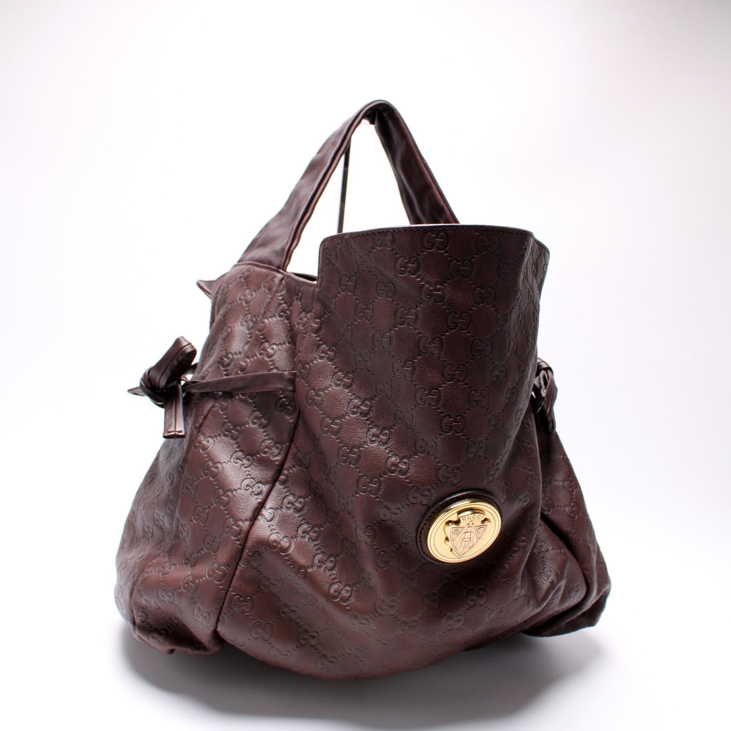 Gucci GG Hysterior Leather Medium Shoulder Bag