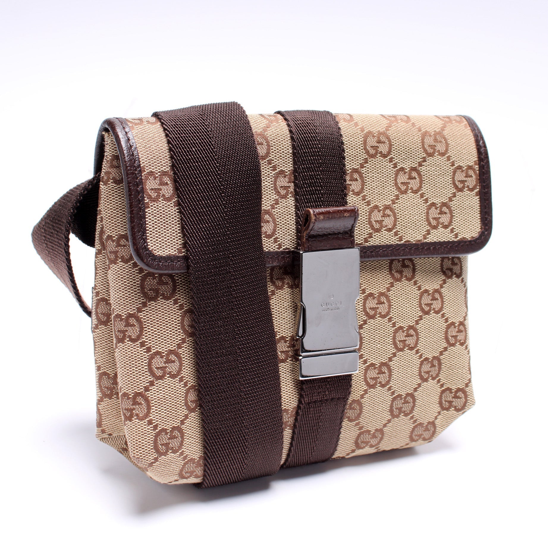 Gucci GG Buckle Canvas Small Belt Bag 4