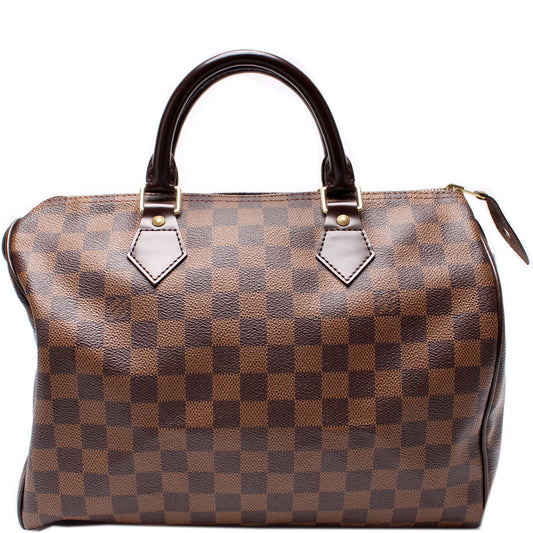 Louis Vuitton Speedy 30 Ebene Damier Handbag Ebene 30
