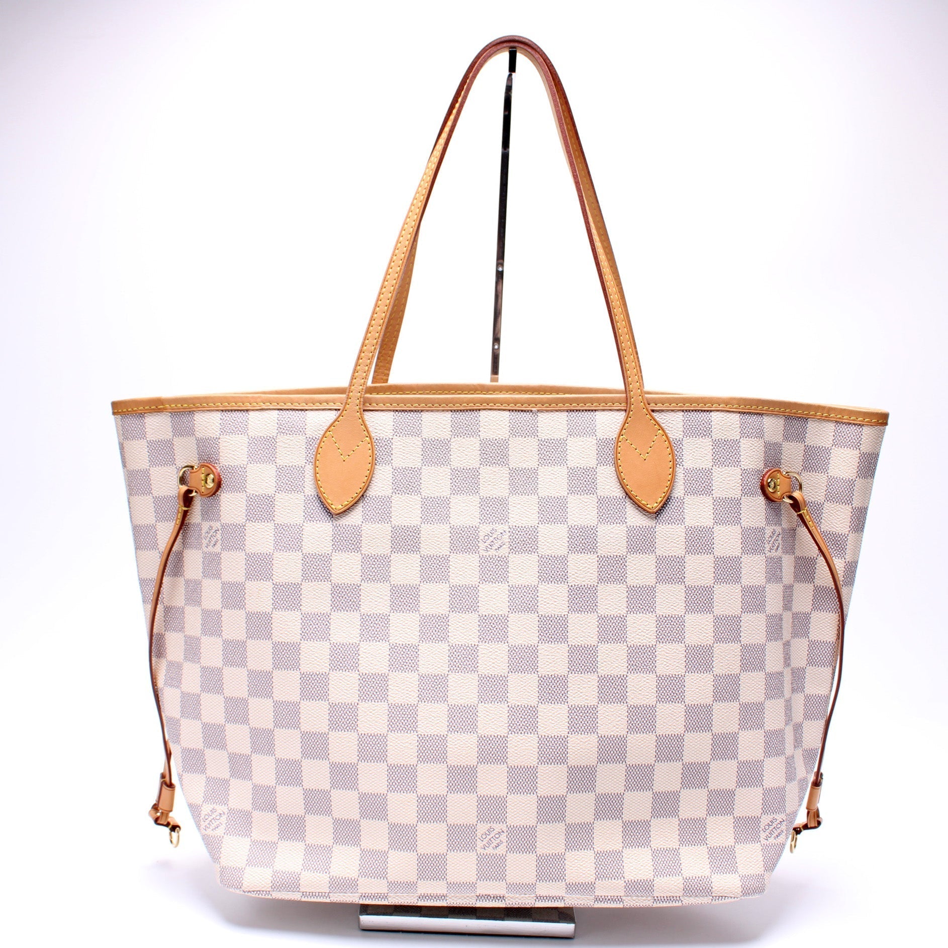Louis Vuitton Neverfull MM Azur Damier Tote Bag Azur 3