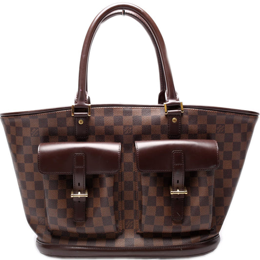 Louis Vuitton Manosque GM Ebene Damier Handbag Damier Ebene
