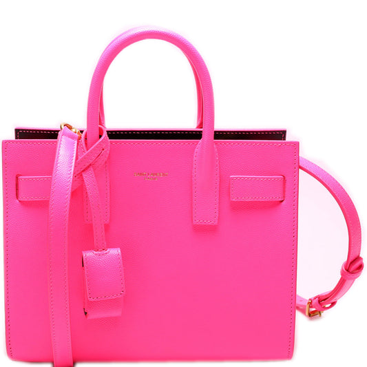 YSL Saint Laurent Saint Laurent Sac De Jour Nano Glow Pink Travel Bag