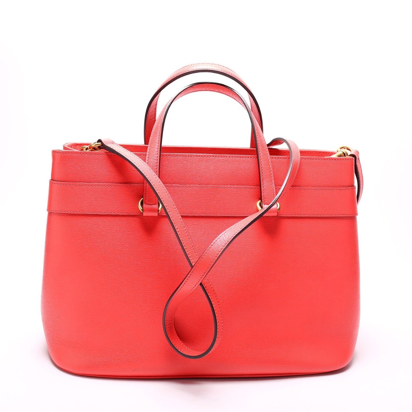 Gucci Horsebit Saffiano Tote Bag
