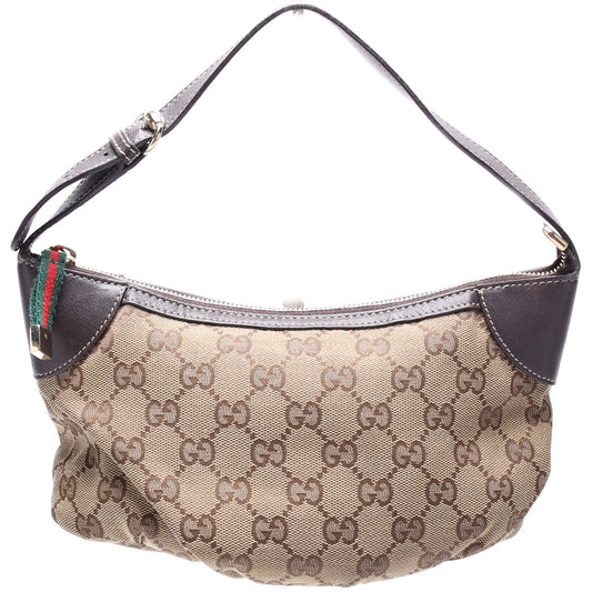 Gucci GG Sherry Line Pochette Canvas Travel Bag